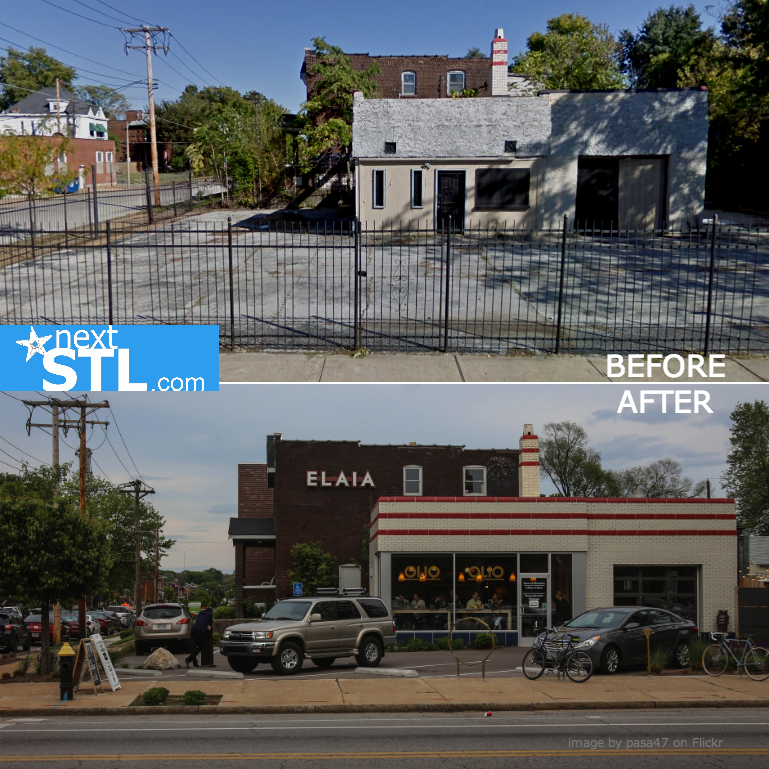 Olio before and after